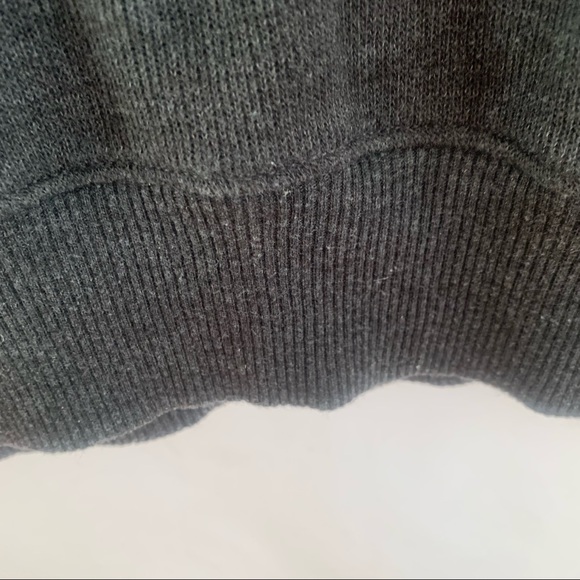 Axist Sweater 1/4 Quarter Zip Men's XL Pullover Mock Neck Cotton Ribbed Gray - Picture 5 of 6